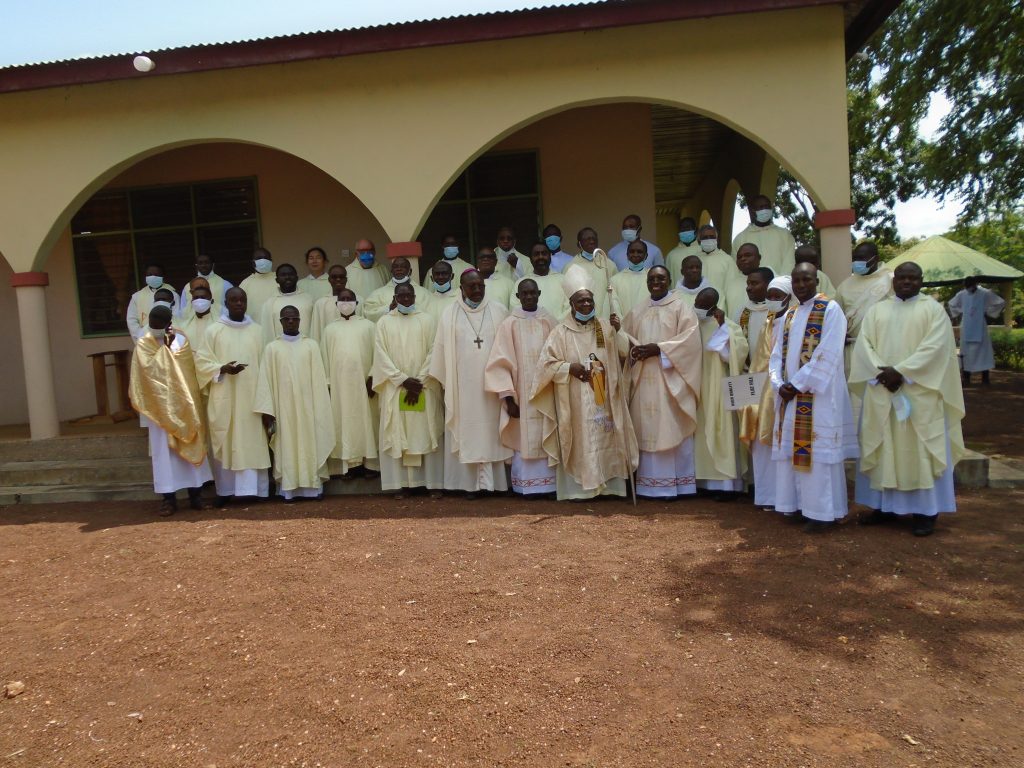 Catholic Bishop of Yendi, Most Rev. Boi-Nai ordains two priests